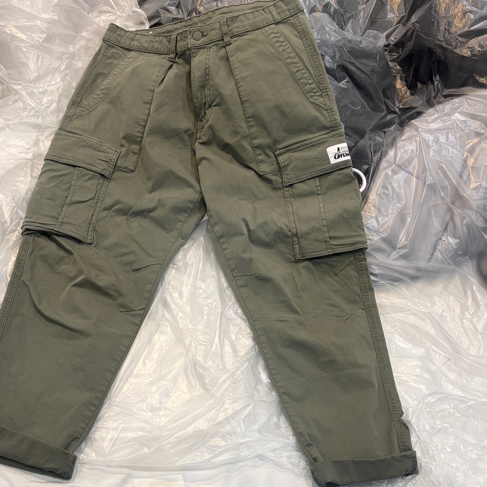 Zara Sage Green Utility Pants